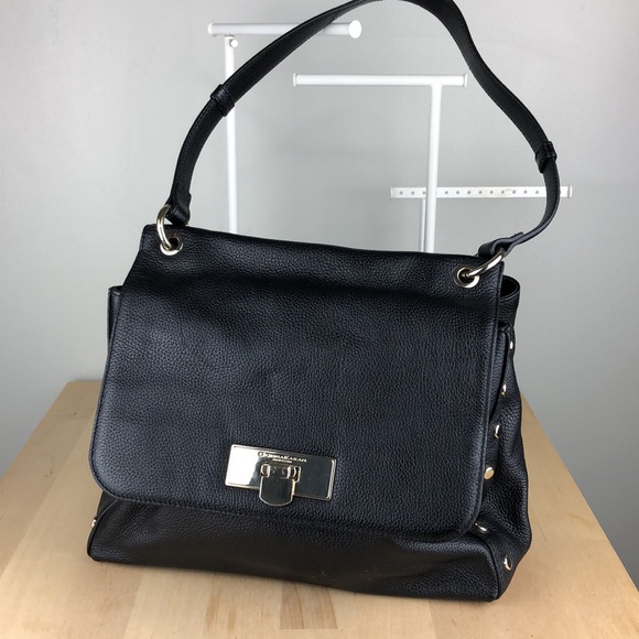 Donna Karan leather bag, black shoulder bag - Picture 7 of 16